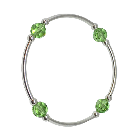 Blessing-Bracelet-Birthstone-August-Peridot-Swarovski-Crystal-8mm-by-CALA-Designs-Australia