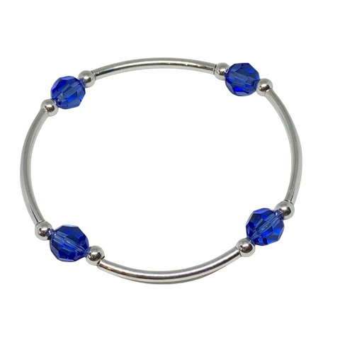 September-Birthday-Sapphire-Swarovski-Crystal-Bracelet-8mm-by-CALA-Designs-Australia
