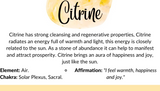 Count your Blessings - Gratitude Blessing Bracelet - Citrine 10mm - Sterling Silver