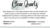 Count your Blessings - Gratitude Blessing Bracelet - Crackle Quartz 10mm - Sterling Silver