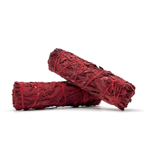 Sage Smudge Stick with Dragons Blood (Medium) - Smudging - Cleansing - Protection