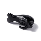 Black Obsidian Dolphin 50mm - Grounding, Protection and Healing - Crystal Healing - Gift Idea