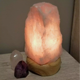Natural Rose Quartz Crystal Lamp - 19cm - Love
