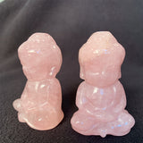 Rose Quartz Little Buddha 50mm - Love, Friendship and Partnership