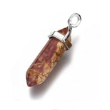 Picasso Jasper Double Point Necklace - Free Chain - Strength, Self-Discipline and Weight Loss - Crystal Healing