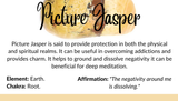 Picture Jasper Double Point Necklace - Free in - Knowledge, Grounding and Harmony - Crystal Healing