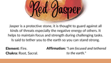 Count your Blessings - Gratitude Blessing Bracelet - Red Jasper 10mm - Sterling Silver