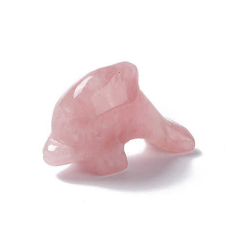Rose Quartz Dolphin 50mm - Love, Friendship and Partnership - Crystal Healing - Gift Idea