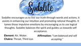 Count your Blessings - Gratitude Blessing Bracelet - Sodalite 10mm - Sterling Silver