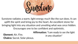 Count your Blessings - Gratitude Blessing Bracelet - Sunstone 10mm - Sterling Silver