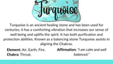 Count your Blessings - Gratitude Blessing Bracelet - Turquoise 10mm - Sterling Silver