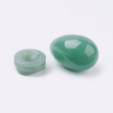Green Aventurine Natural Crystal Gemstone Egg - with stand - Abundance, Luck and Growth - Gift Idea