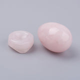 Rose Quartz Natural Crystal Gemstone Egg - with stand - Unconditional Love and Romance - Valentines Day Gift Idea