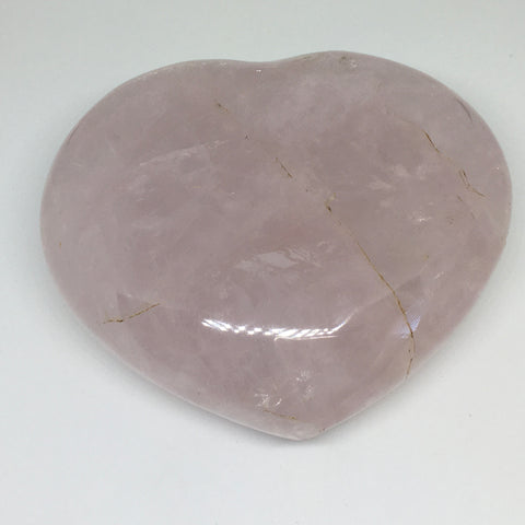 Rose Quartz Crystal Heart LARGE 100mm - Love, Friendship and Partnership - Healing Crystal - Gift Idea