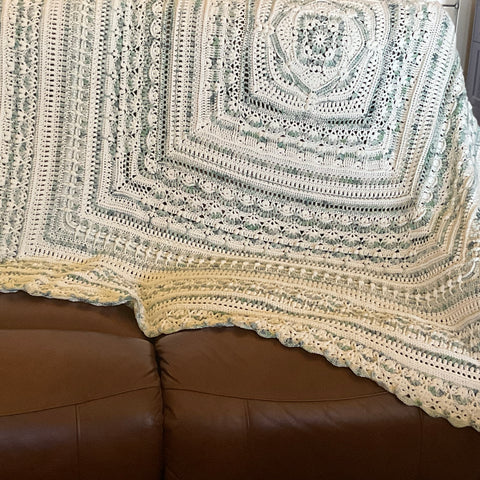 FOR Brilliance Stunning Design Hand Crocheted Blanket - Throw - Afghan -  Gift Idea - Handmade by CALA Designs