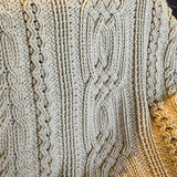 Celtic Knot and Cable Design Blanket - Throw - Afghan - Blanket - Hand Crocheted