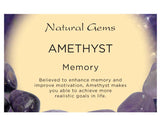 Amethyst Tumbled Stone DARK- Protection, Purification and Spirituality - Crystal Healing