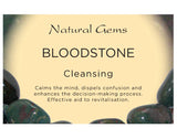 Bloodstone Tumbled Stone - Cleansing, Colds, Detoxifying, Flu and Healing - Crystal Healing