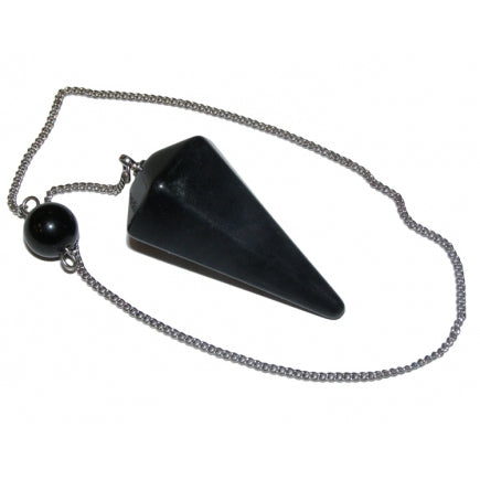 Black Onyx Faceted Pendulum- Protection • Grounding •  Encouragement • Strength