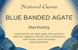 Blue Banded Agate Tumbled Stone - Harmony, Self Confidence, Communication and Stress - Crystal Healing
