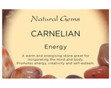 Carnelian Tumbled Stone - Energy, Creativity, Detoxification and Immunity - Crystal Healing