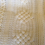 Celtic Knot and Cable Design Blanket - Throw - Afghan - Blanket - Hand Crocheted