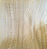 Celtic Knot and Cable Design Blanket - Throw - Afghan - Blanket - Hand Crocheted