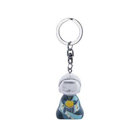 Little Buddha Figurine Keychain - Key Ring - Character Catches the Heart - LIMITED EDITION - GIFT IDEA