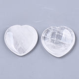 Clear Crystal Quartz Heart Shaped Thumb Worry Stone 40mm - Healing, Enhancing and Amplification - Healing Crystal - Gift Idea
