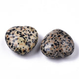 Dalmatian Jasper Heart 30mm - Protection, Grounding and Transmutes Negative Energy - Healing Crystal - Gift Idea