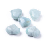 Flower Amazonite Heart (Small) 25mm - Crystal Healing