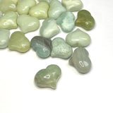 Flower Amazonite Heart (Small) 25mm - Crystal Healing