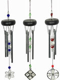 Glitzie Bead Wind Chime - Metal Tubes - Feng Shui - Home Décor - 35cm
