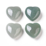 Green Aventurine Heart 25mm - Comfort, Luck, Healing and Love - Crystal healing