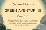 Green Aventurine Tumbled Stone - Comfort, Flu, Colds, Luck, Healing and Love - Crystal Healing