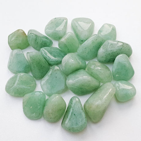 Green Aventurine Tumbled Stone - Comfort, Flu, Colds, Luck, Healing and Love - Crystal Healing