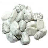 Howlite Tumbled Stone - Calming, Knowledge, Concentration and Clarity - Crystal Healing