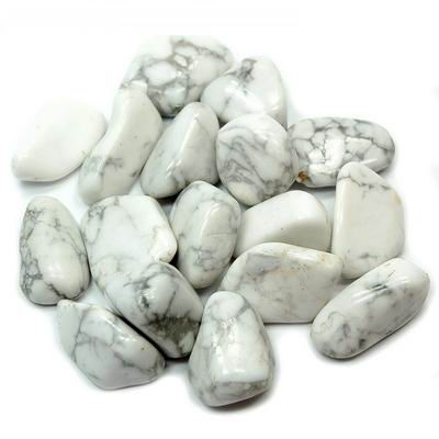 Howlite Tumbled Stone - Calming, Knowledge, Concentration and Clarity - Crystal Healing