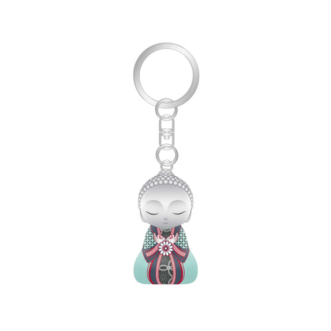 Little Buddha Figurine Keychain - Key Ring - Impossible Journey - LIMITED EDITION - GIFT IDEA
