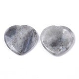 Labradorite Heart Shaped Thumb Worry Stone 40mm - Strength, Transformation and Intuition - Healing Crystal - Gift Idea