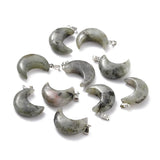 Labradorite Crescent Moon Design Pendant Necklace - Strength, Transformation and Intuition - Christmas Gift Idea