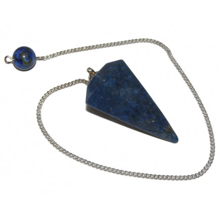 Lapis Lazuli Faceted Pendulum - Stress • Communication • Inner Power • Intuition