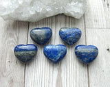 Lapis Lazuli Puff Crystal Heart - Stress, Communication, Intuition and Inner Power - Crystal Healing