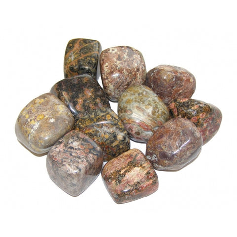 Leopard Skin Jasper Tumbled Stone - Perception, Healing, Physical Strength, Vitality and Self Confidence - Crystal Healing