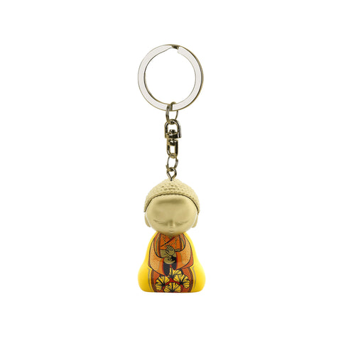 Little Buddha Figurine Keychain - Key Ring - Love is - LIMITED EDITION - GIFT IDEA