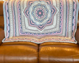 Stunning Design Blanket - Throw - Afghan - Crocheted - Handmade