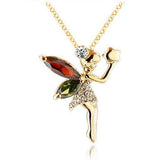 Swarovski Crystal Elements - Orla Fairy Girls Necklace - Platinum Plate - Gift Idea