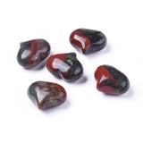 African Bloodstone Crystal Heart 25mm - Cleansing, Colds, Detoxifying, Flu and Healing - Crystal Healing - Gift Idea