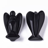 Black Obsidian Crystal Gemstone Angel 40mm