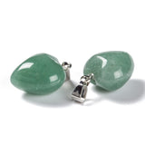 Green Aventurine Puff Heart Pendant - Healing, Abundance and Growth - Healing Crystal - Gift Idea